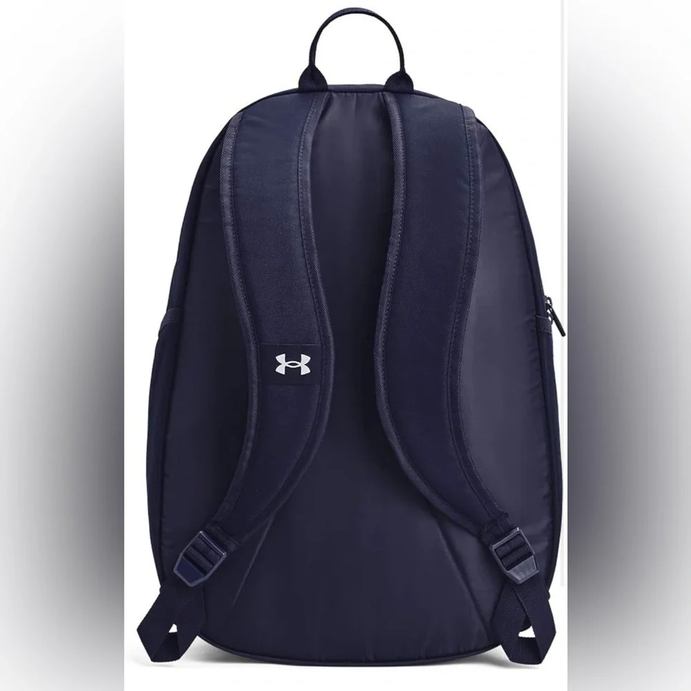 NWT- Under Armour- Adult Hustle Sport Backpack- Midnight Navy/Metallic Silver